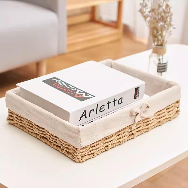 Storage Basket Sundries Organization Cosmetics Snack Storage Box  Desktop Decorative Container Home Organizer Supplies