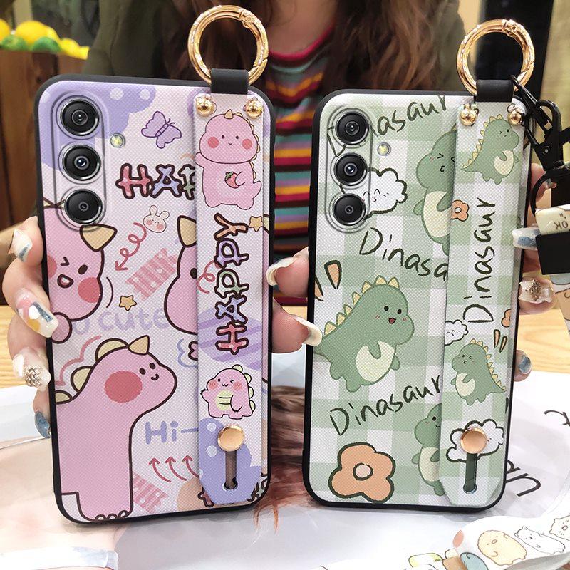 Wrist Strap Fashion Design Phone Case For Samsung Galaxy M34 5G/SM-M346B Soft Case Phone Holder Back Cover Protective