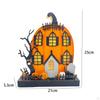 Halloween Led Pumpkin Ornament Decoration Handmade Sculpture for Centerpiece Coffee Table
