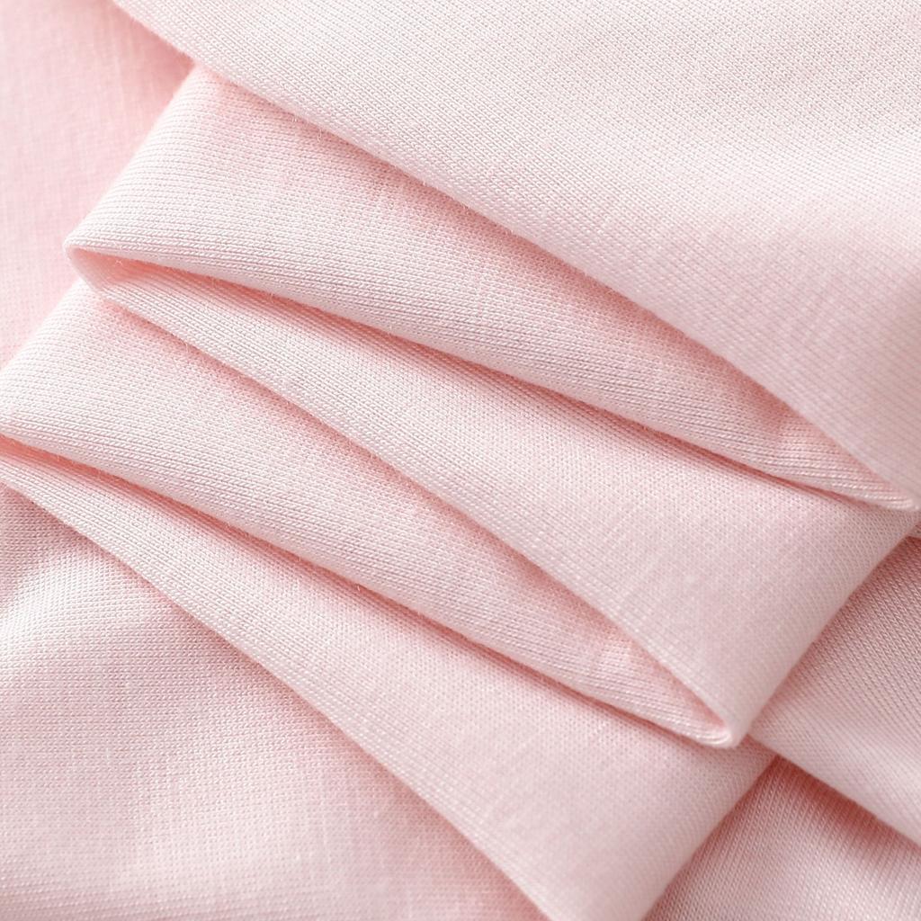 Ladies' Loose Fit Modal T-Shirt Summer V Neck Short Sleeve Solid Color Tee Top for Womens