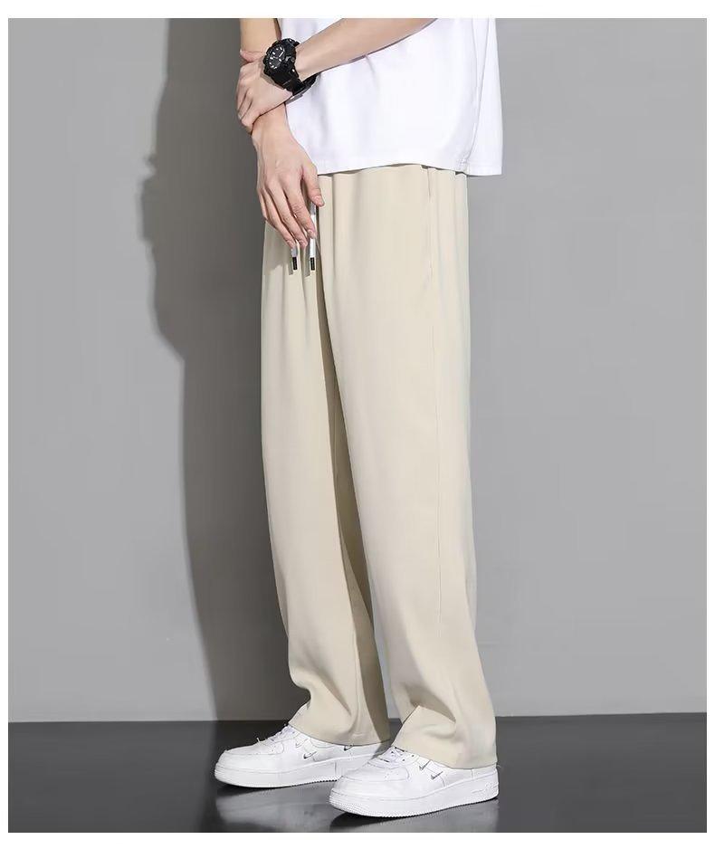 Men's Retro Japanese Style Loose Straight-Leg Pants - Trendy All-Match Casual for Spring & Autumn