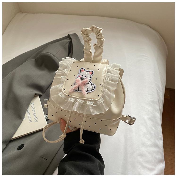 

Korean version of high-value fashion backpack 2025 summer new bag fashion schoolbag college student commuter backpack білий