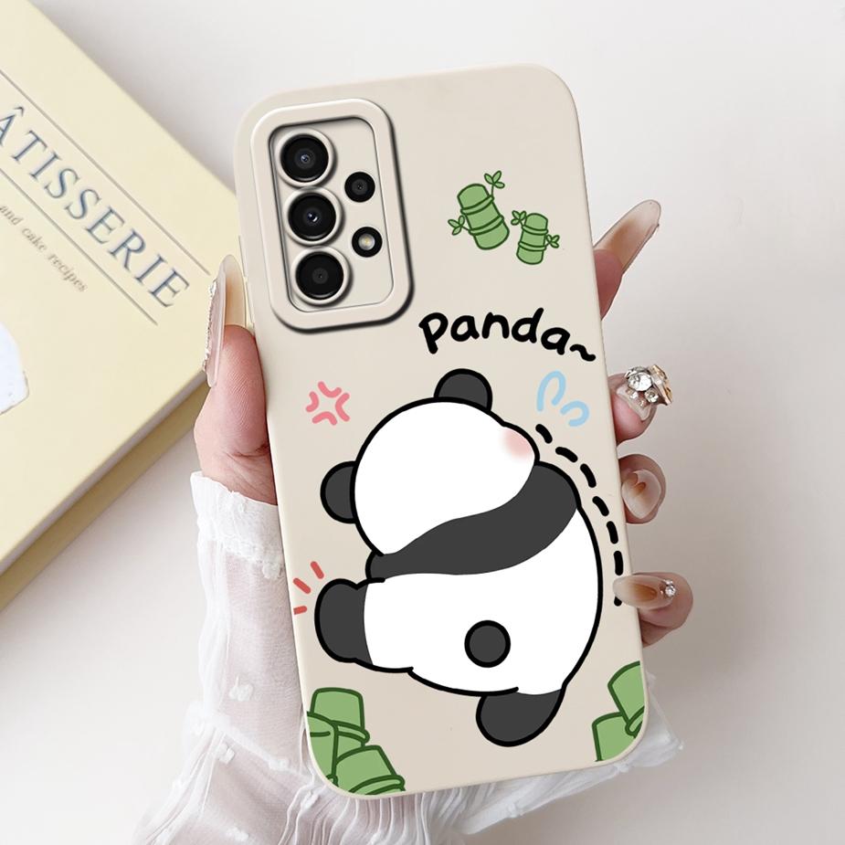 For Samsung Galaxy A32 4G Case SM-A325F Cute Panda Cartoon Cover Soft TPU Phone Case For Samsung A32 A 32 5G A326B Fundas Bumper