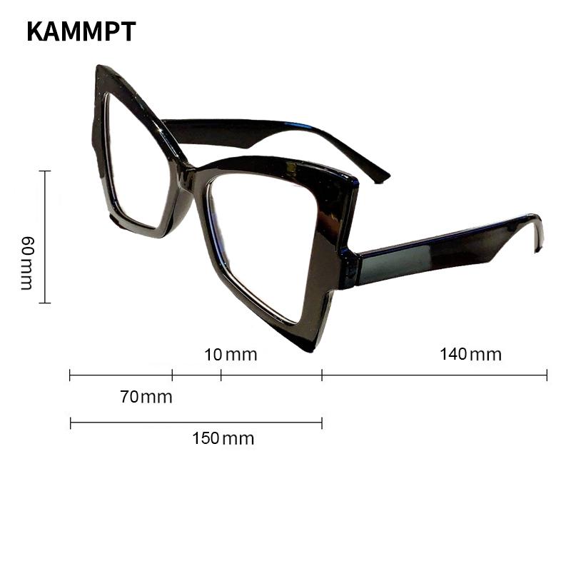 Oversize Vintage Glasses Frames Women Fashion Brand Design Butterfly Shape Eyeglasses Trendy New Non-prescription Eyewear