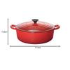 Cocotte Japonese 24cm Cherry Red