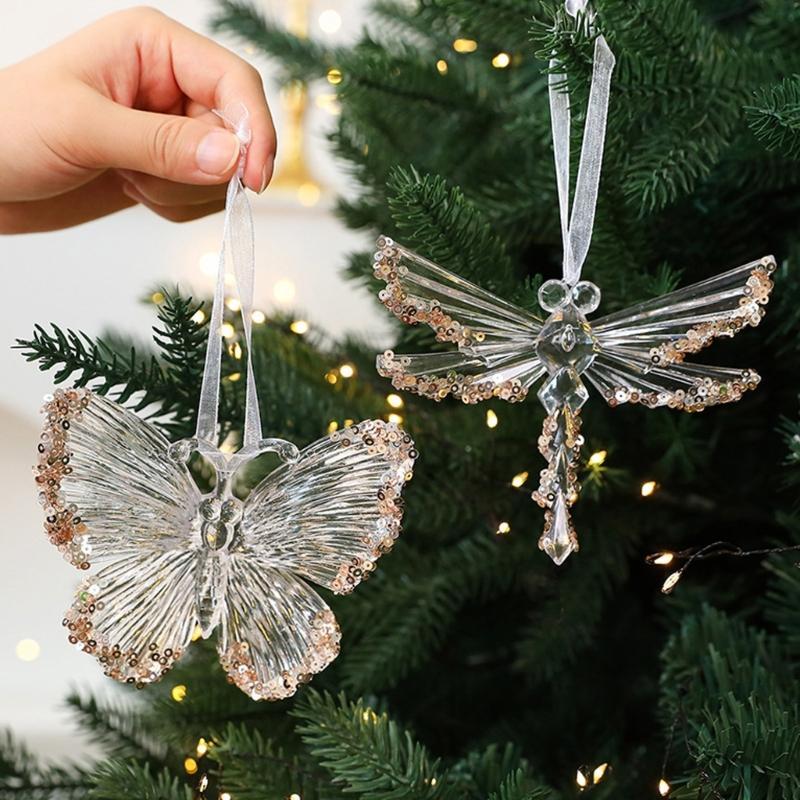 Shatterproof Acrylic Snowflakes Hanging Decorations For Indoor and Outdoor Christmas Displays