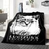 1pc Lucipurr Blackcraft Soft Warm Throw for Home, Office, Trave, All-Season Cozy Bedding Gift, Office Cozy Accessory 1036
