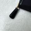 Good condition PRADA Prada triangle nylon leather round triangle logo
