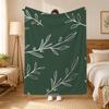 Bohemia Green Bohemian Wall Art Throw 240G Flannel Blanket, Suitable For Sofas, Beds, Offices,  Exquisite Gift Blankets