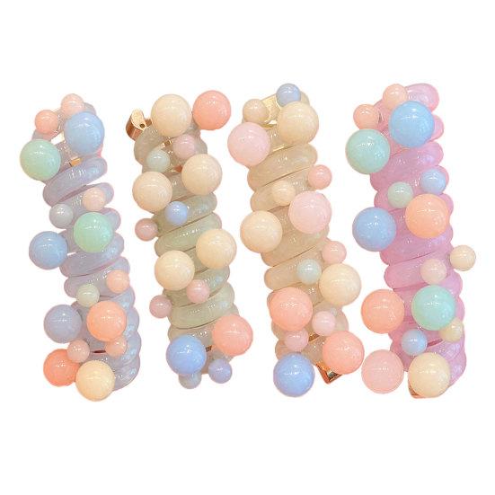 4Pcs Hair Rope Non-Damage Elastic Hair Ties Women Girls Reusable Non-Slip Bubble Braided Headband Hair Accessories