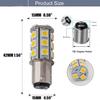 6-Pack BA15D 1142 1004 Non-Polarity Warm White LED Bulbs Replacement Lamps DC 12V Interior RV Camper Trailer Lighting Boat Yard Light Tail Bulbs