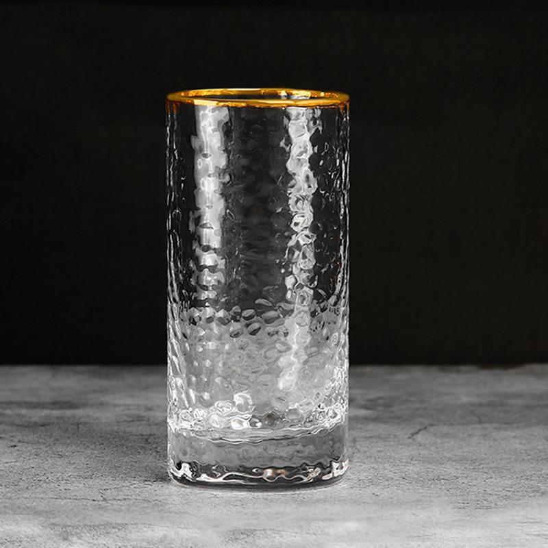 Pahar Collins 300ml Pahar drept Recipient Margine Aurie Cadouri Exquisite Decor Modă Veselă Pahare pentru Băuturi Pahare de Cocktail