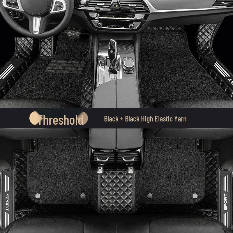 Honda Fit Carpet-Style Floor Mats with Embedded Door Sill Design