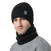 Herbst Winter Dick Gestrickte Hut Schal Kit Männer der Winter Kälte-beweis Gehörschutz Warme Mütze