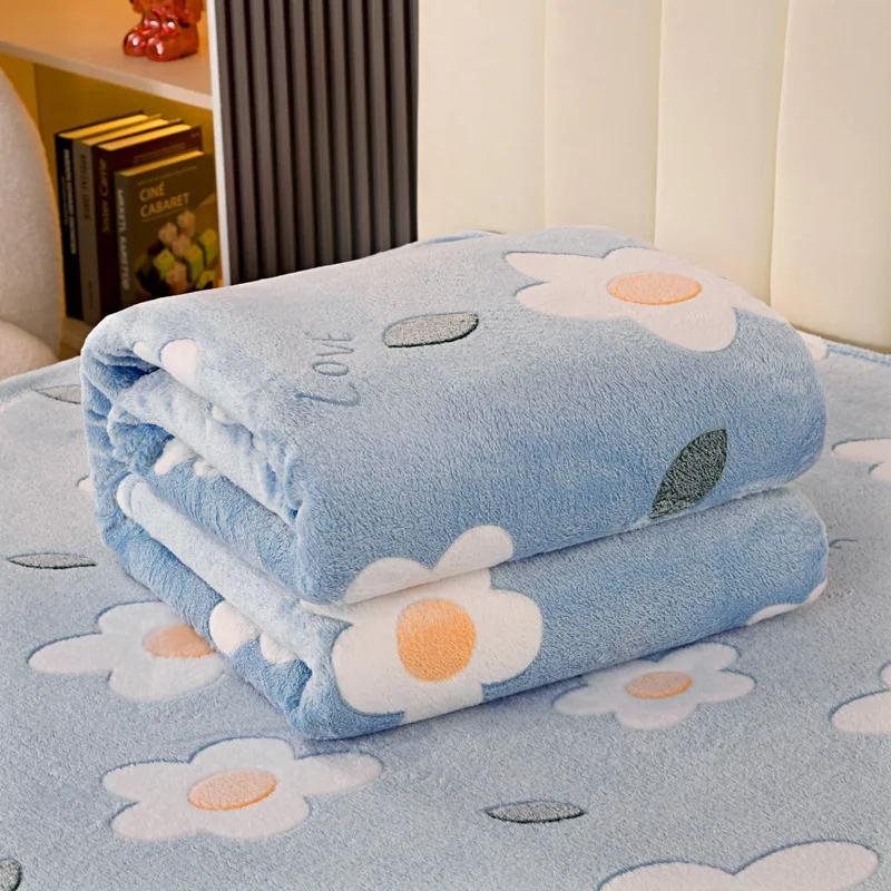 Autumn Winter Warm Blankets For Bed Sofa Soft Comfortable Fluffy Fleece Blanket Cartoon Fruit Animal Bedspreads For Kids