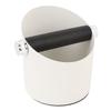 Small Coffee Knock Box Carbon Steel Coffee Grounds Container Waste Bin for Household