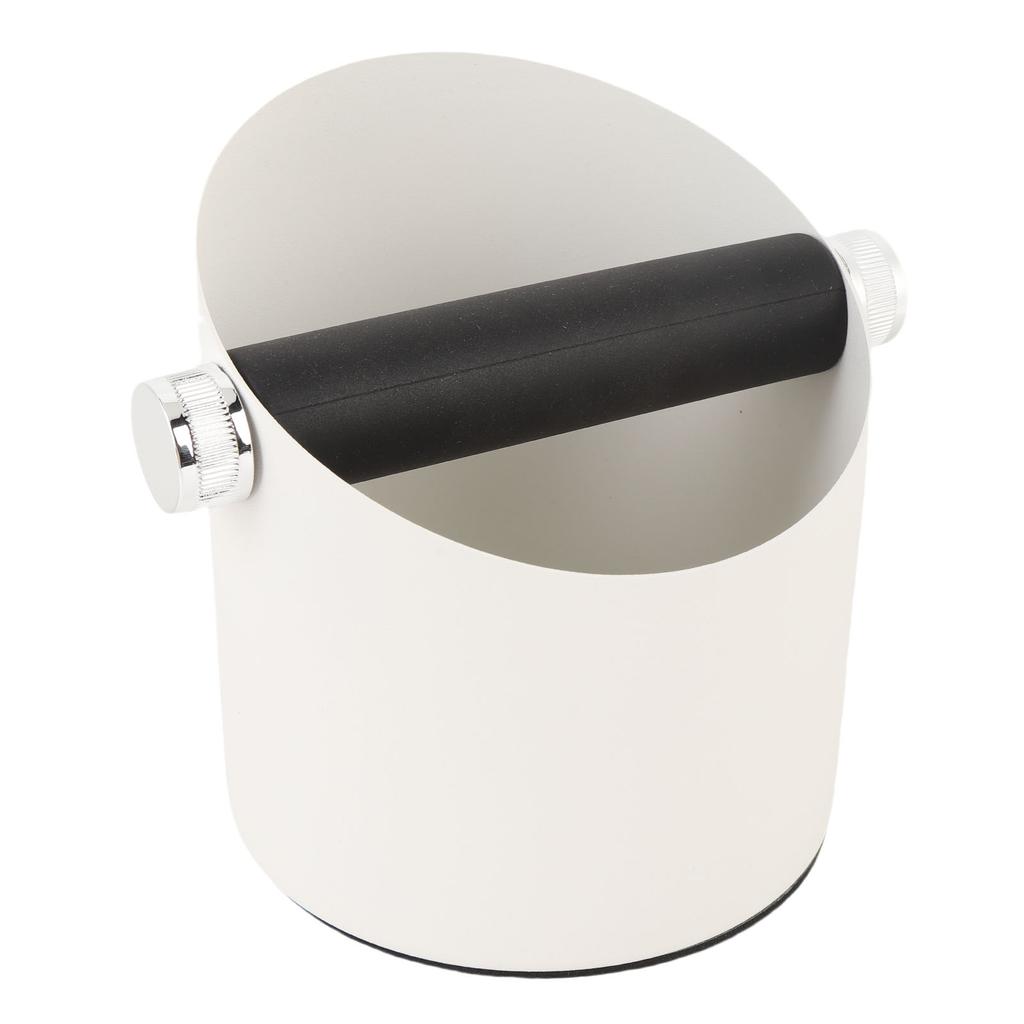 Small Coffee Knock Box Carbon Steel Coffee Grounds Container Waste Bin for Household