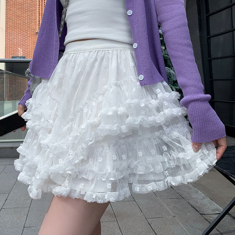 Jupe Femme Été Nouvelle Jupe Courte Jupe Tutu Irrégulière Taille Haute A Ligne Jupe Courte