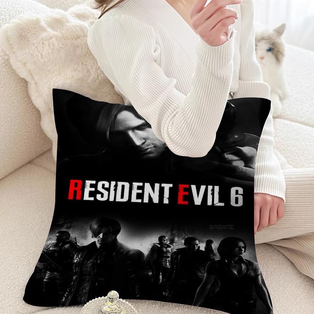 Game R-Resident Leon Kennedy Evil Pillow Gift Home Office Decoration Pillow Bedroom Sofa Car Cushion Coverpillow Case