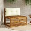 R Back Cushion PUTTEN 100percent  Polyester Cream 80 X 40 X 10 Cm