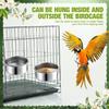 Pet Supplies Bird Food Stainless Parrot Starling Feeder Anti-chewing Food Box