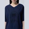 Benetong Palm Tree V-Neck Knit_Bakpe4631Ny
