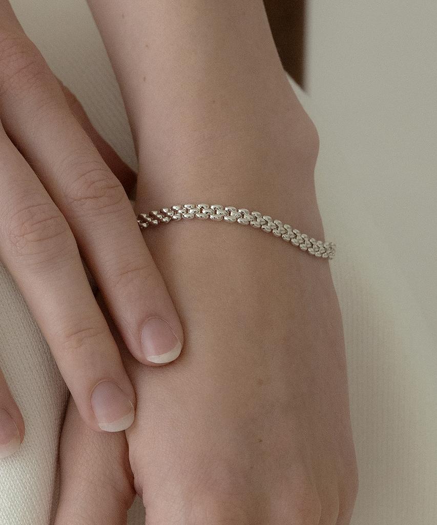 Mcel Silver Pure Grace Chain Bracelet
