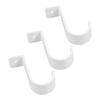 3 Pcs Curtain Accessories Rail Holder Holders for Drapes Rod Stainless Steel Hooks