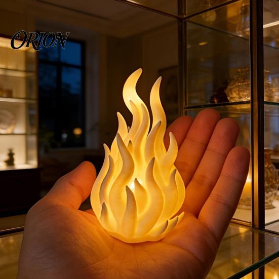 3D Printed Candle Holder Flame Shade, Gothic Ambient Decor Figurine, Hollow Eco Friendly PLA Material Tealight Cover for Dining Room Study Holiday
