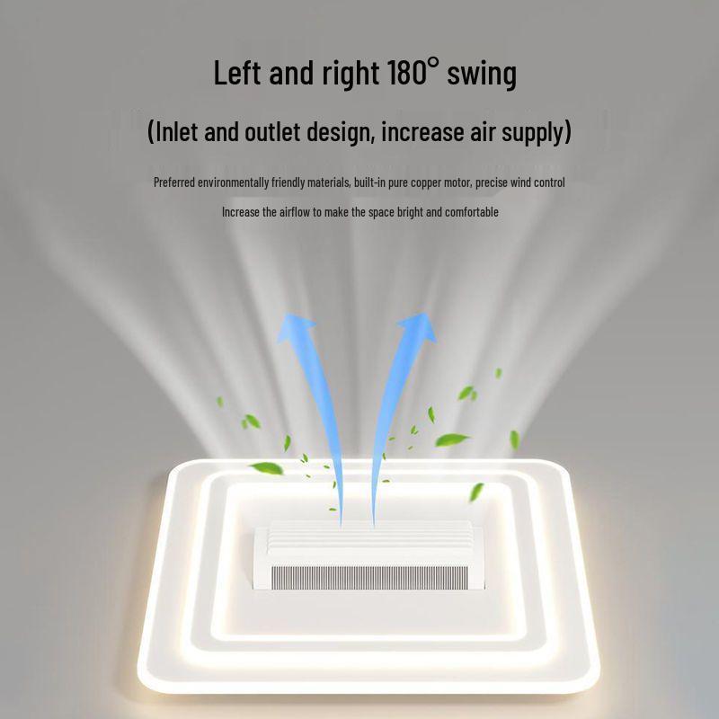 2024 Smart Full Spectrum Ceiling Light with Voice-Controlled Leafless Fan