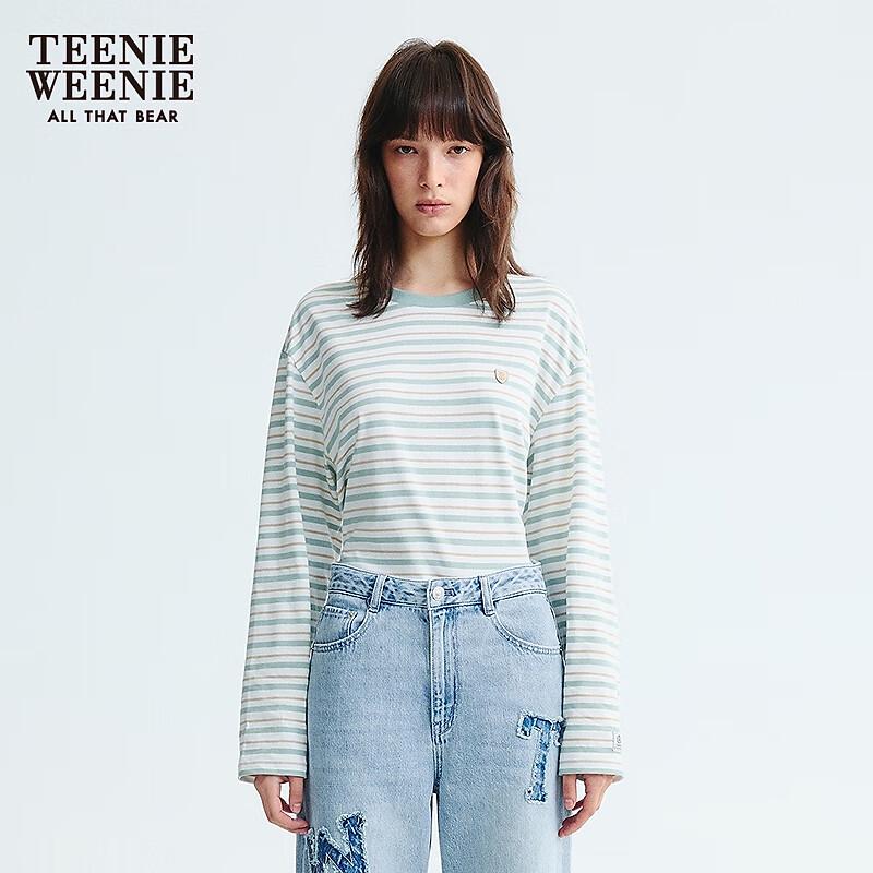 Teenie Weenie Bear Women s Autumn 2025 Striped Long-Sleeve T-Shirt L