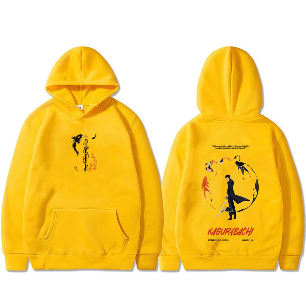 Hot Sale Anime Kagurabachi Chihiro Rokuhira Print Hoodie Unisex Cartoon Manga Streetwear Male Vintage Casual Pullover Hoodies