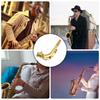 Alt-Saxophon Bogen Messing Alt-Saxophon Hals Musikinstrument Teil Goldener Saxophonhals Professioneller Saxophonhals Messingstruktur