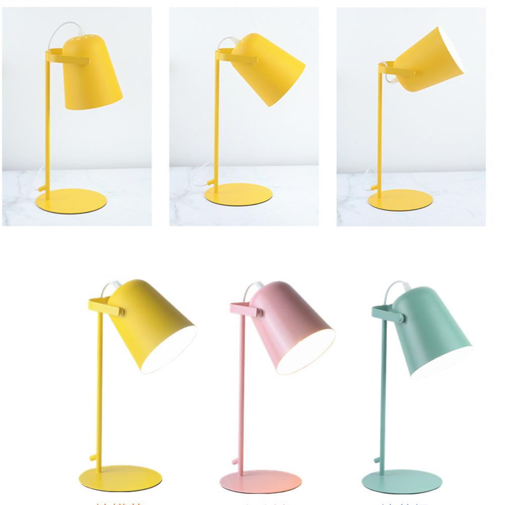 LED Desk Lamp Metal Nordic Table Lamp Eye Protection Reading Lamp Book Light For Reading Office Pink Lamp Lamparas De Mesa