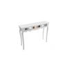 Console - VERSA - MIROR - White - 3 Drawers - 106.5x25x80.5 Cm