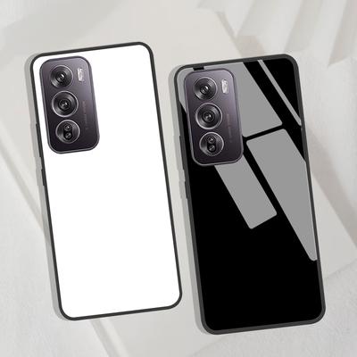 Para OPPO Reno12 Reno 12 Pro 12Pro Funda Cubierta Fundas de Cristal Templado para OPPO A60 4G / realme c61 4G Paracho Trasero Duro Para Reno 12