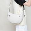 Umhängetasche, Damen kleine Tasche, Lässige halbmondförmige Tasche, Wasserabweisende Knödeltasche