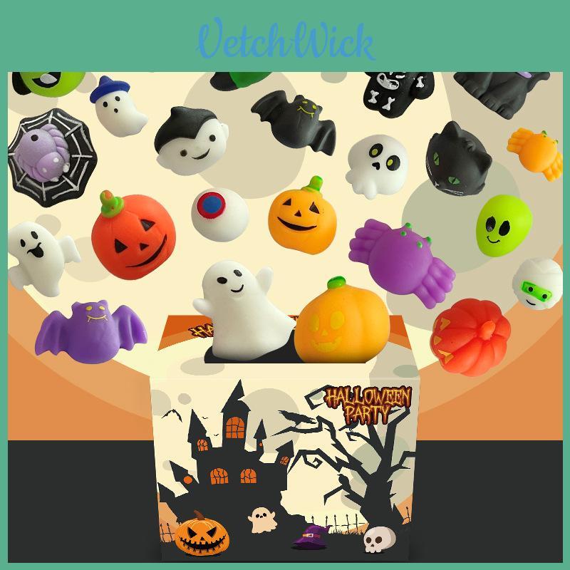 Schattige En Griezelige Squishies 24 stuks Mini Halloween Squishy Collectie Voor Feestbedankjes