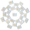 Crocon Opalite Rectangle Rune Set | 25pcs | Elder Futhark Alphabet Engraved | With Pouch | 20-25mm