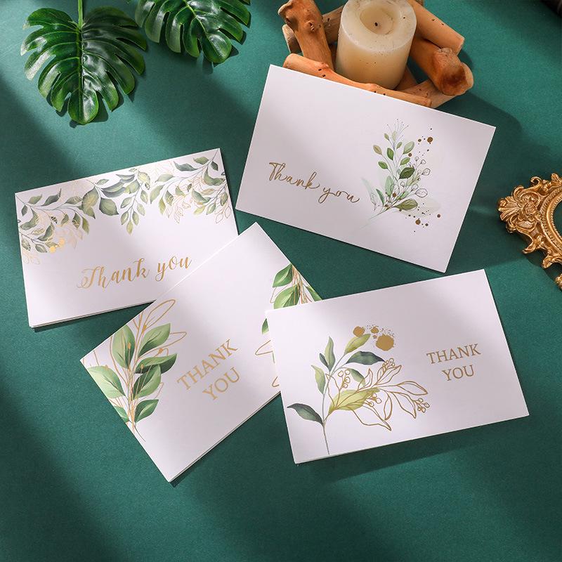 Watercolor Teacher's Day & Christmas Thank You Card with Hot Stamping
