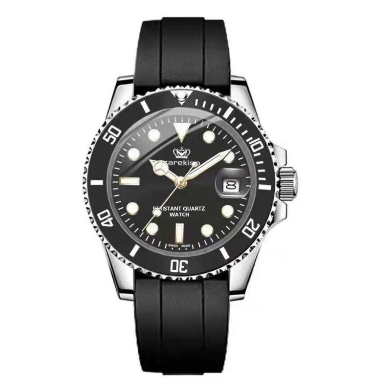 

Топ новые водонепроницаемые светящиеся мужские часы силиконовый ремешок календарь роскошные модные наручные часы