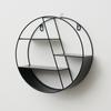 Storage Organizer Floating Geometric Figure Smooth Lines Creative Round Shape Storage Rack for Home