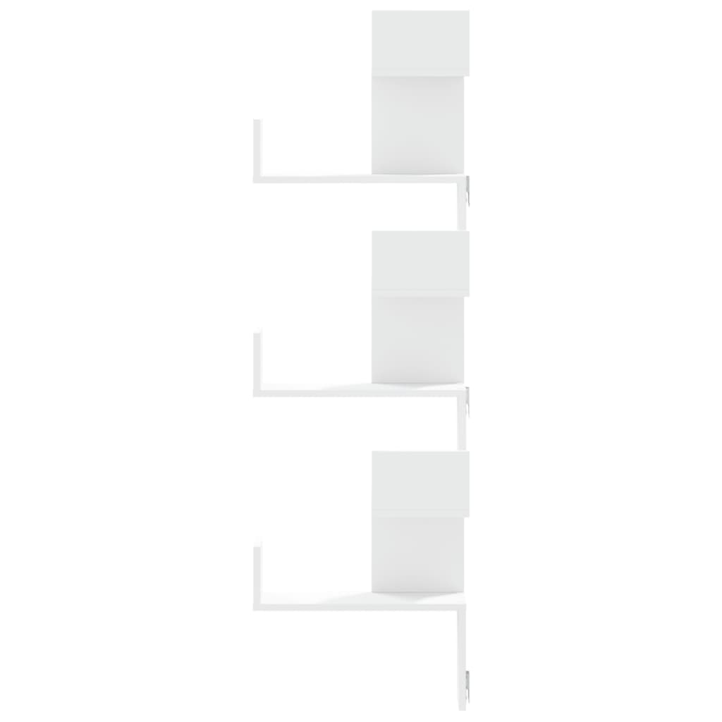 6-Tier Irregular Corner Shelf, Storage and Display Racks for Living Room, Bedroom, Hallway, Entryway, and Bathroom, 45x45x147cm