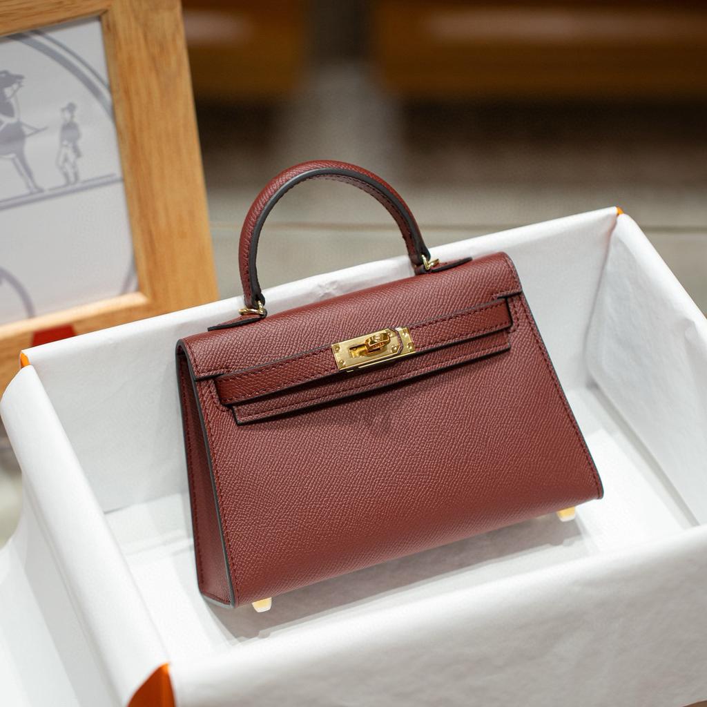 Taštička z ovčí kůže druhé generace 19 cm Imitace pravé kůže Do ruky Malá taštička Dámská Mini přes rameno