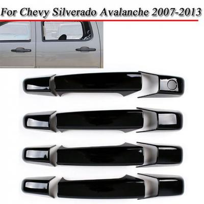 Exterior Door Handle Shell Cover Trim For Chevy Silverado Avalanche 07-13 Black