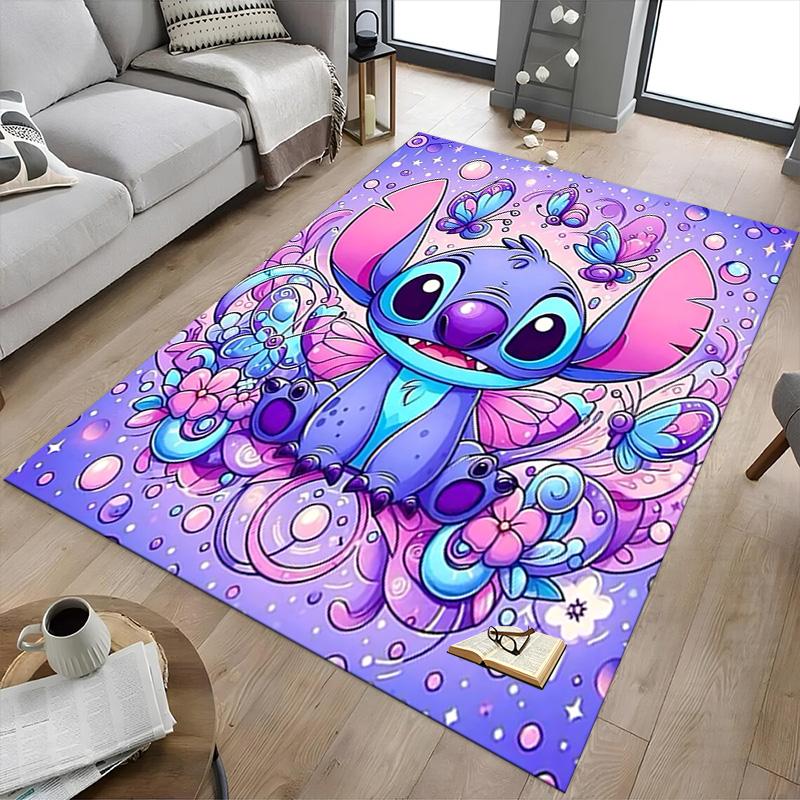 Butterfly Fantasy Stitch Carpet For Playroom Bedroom Living Room Sofa Home Decorkids Game Area Rug Nonslip Floor Mat
