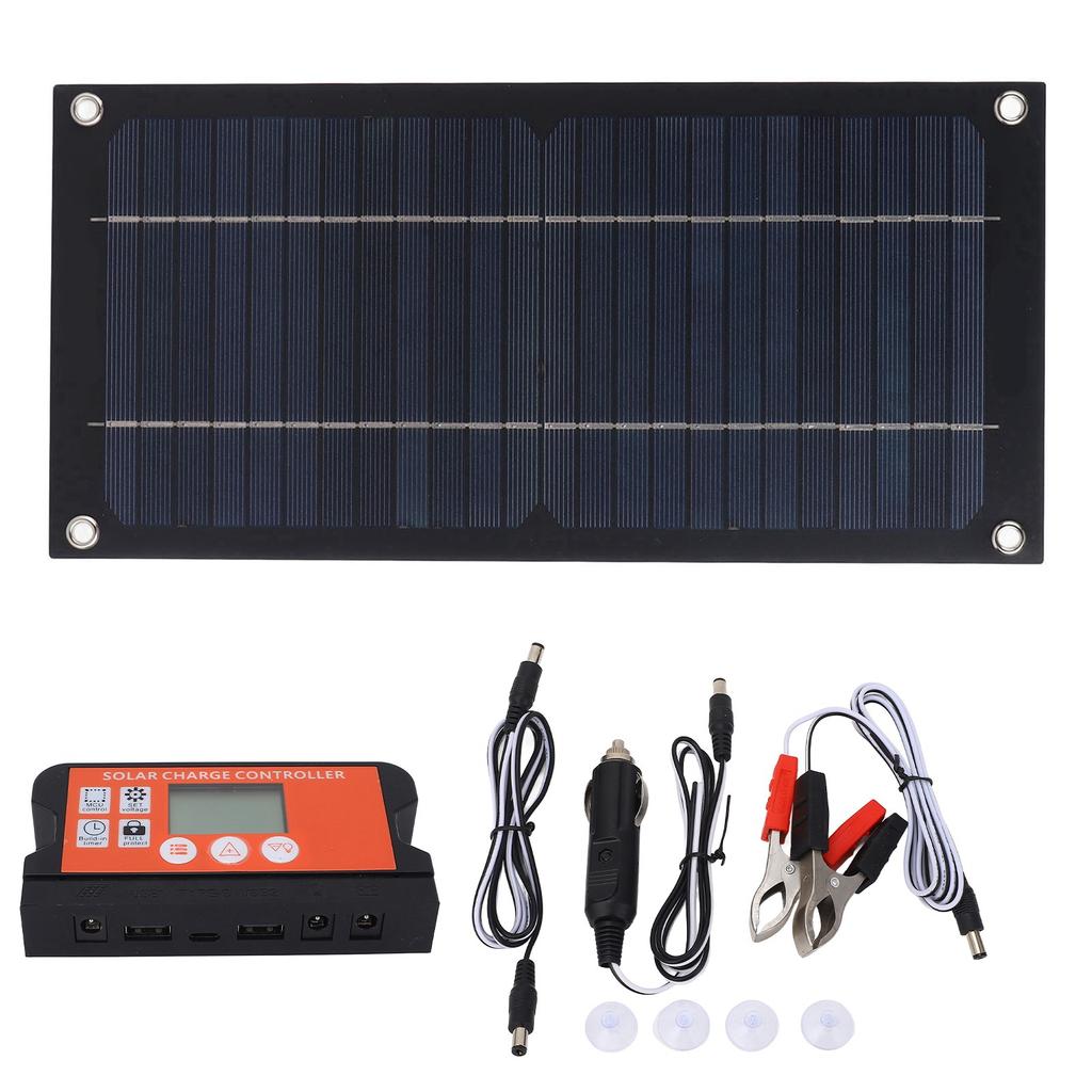 600W Solar Panel Charger Monocrystalline Silicon 100A Charge Controller Solar Panel Kit with