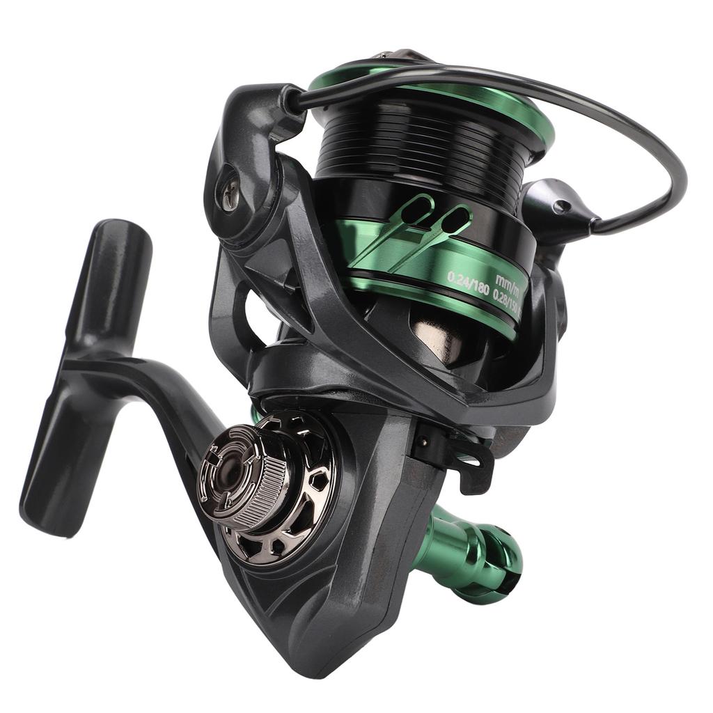 5.2:1 Spinning Fishing Reel with Stainless Steel Bearing CNC Rocker Arm Metal Fishing Line WheelNGK2000S