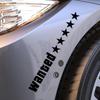 Wanted Car Sticker Water Resistant Auto Decors Decal Five Stars Car Sticker Auto Body Decoration Sticker For Truck Rear Window