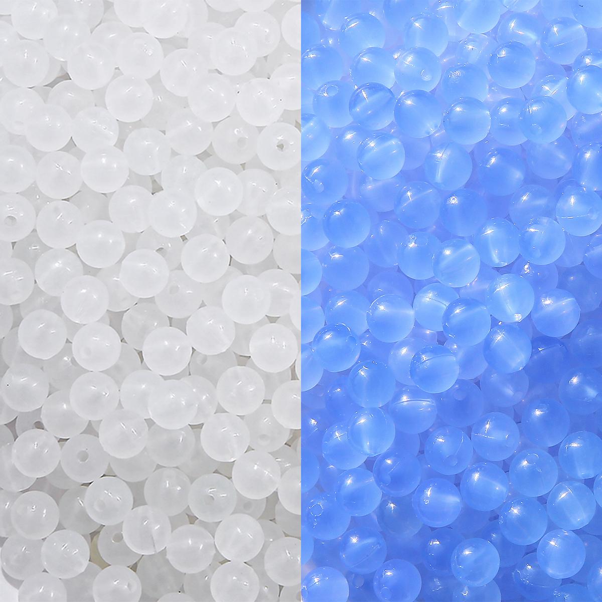 

500 г Круглые шарики Ультрафиолетовый Солнечный цвет Акриловые Свободные Разделительные Бусины для Изготовления Ювелирных Изделий DIY Ожерелье Браслет 8mm 500g небесно-голубой